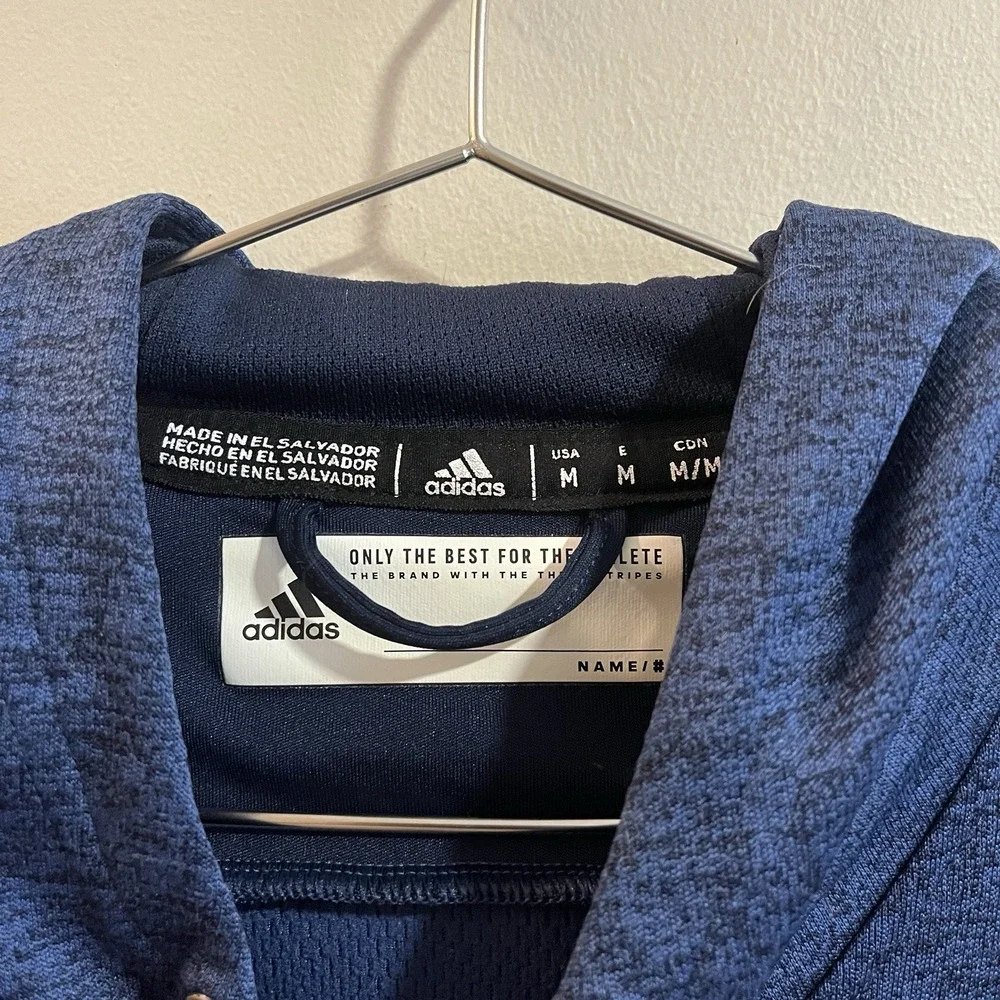 Men's Buffalo Sabres Adidas Pullover Hoodie Blue Med
